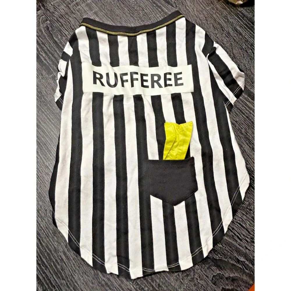 Lot of 4 Dog Halloween Costumes – Batman, Football,‎ Referee, & Happy Halloween